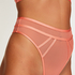 G-streng med højt snit Sexy Mesh, Orange