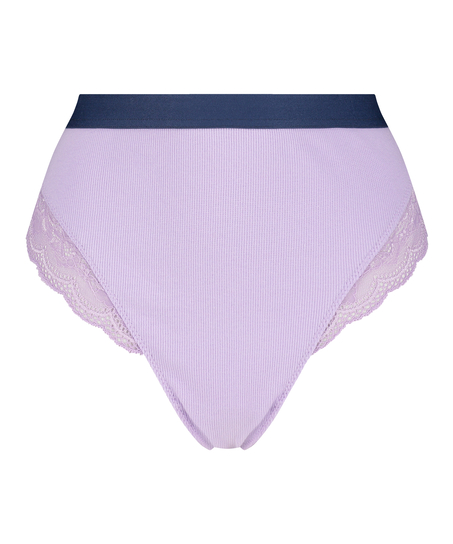 G-streng med et h&oslash;jt snit Glo Up, bl&aring;