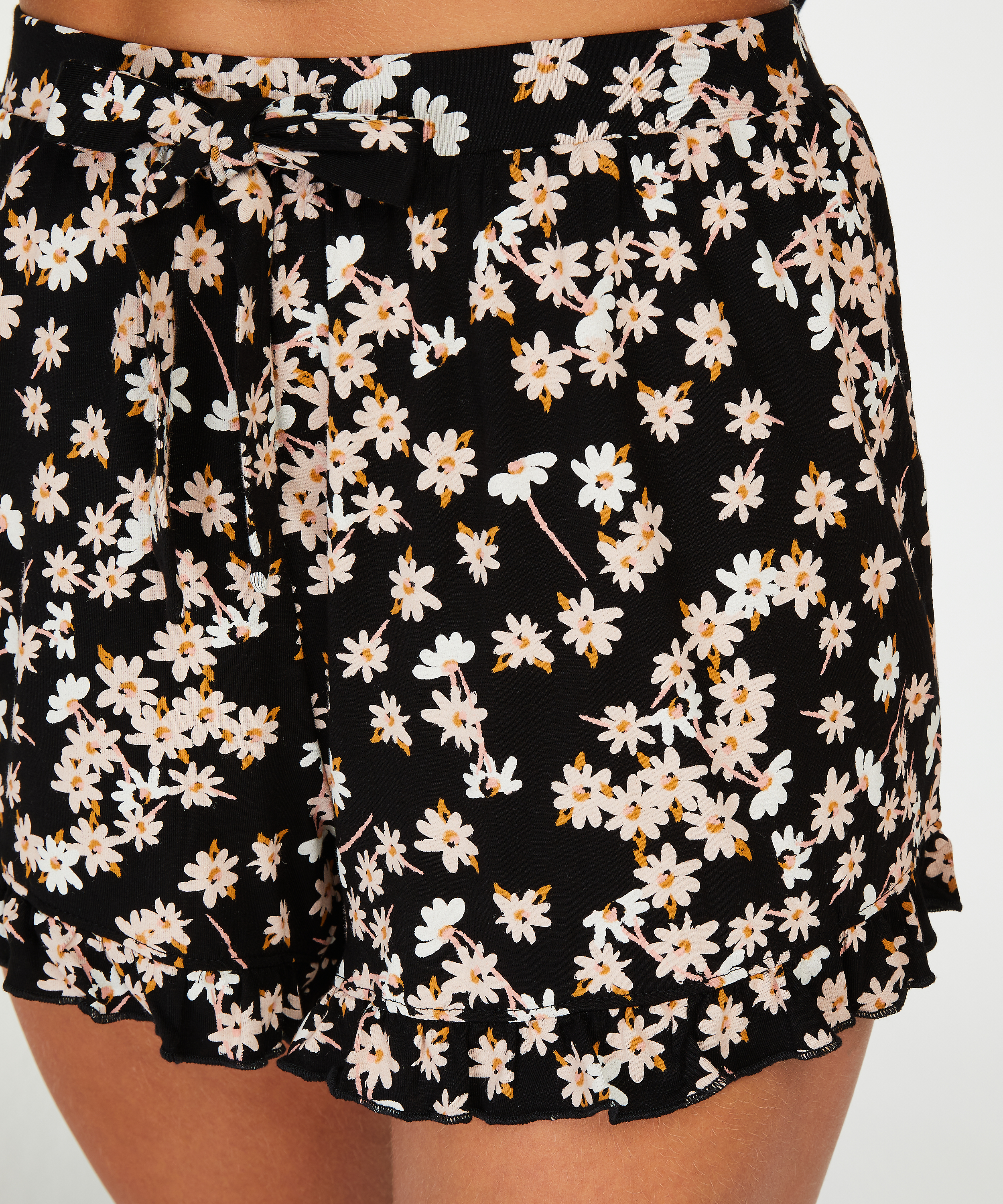 Kort pyjamassæt, Sort, main