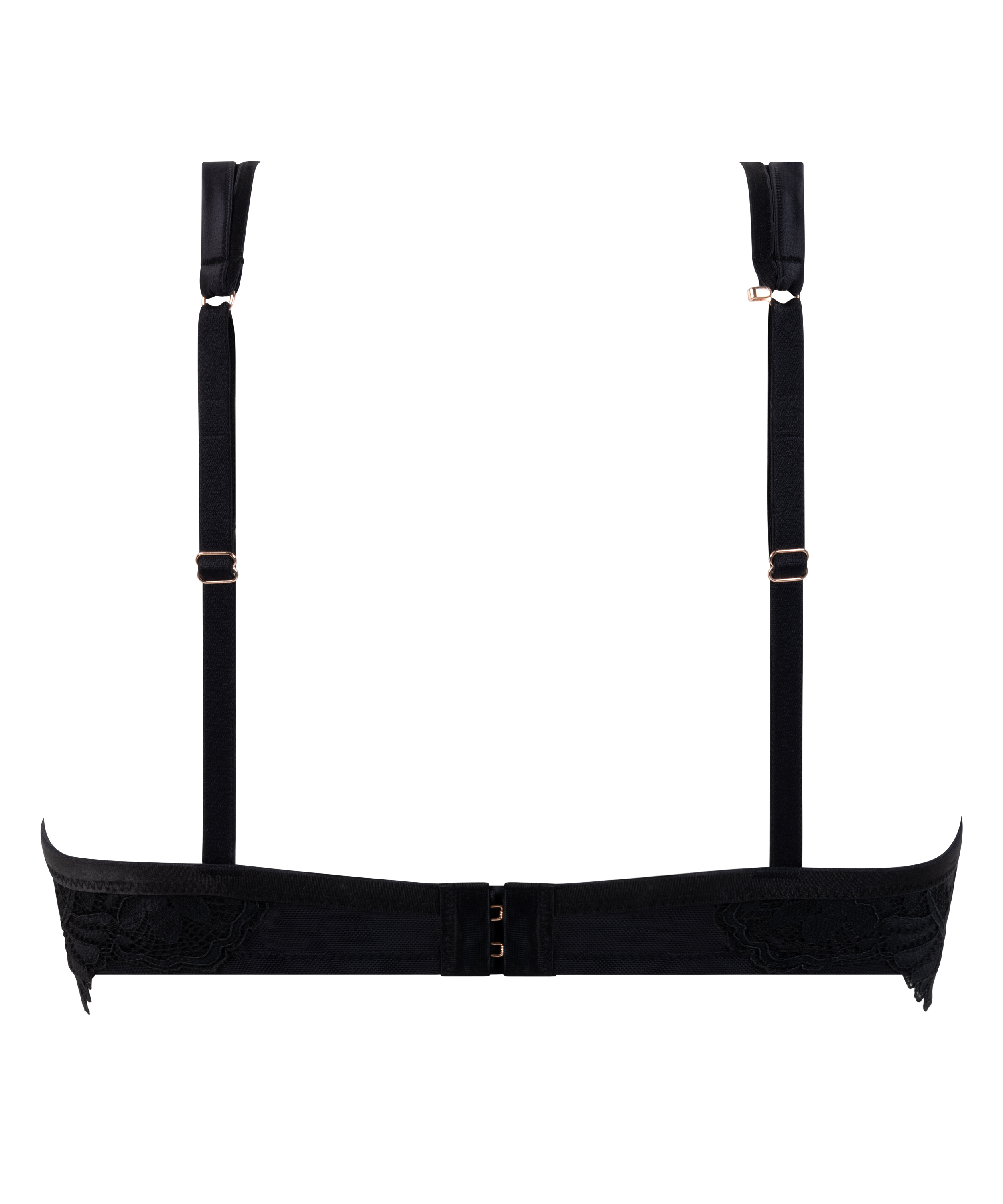 Poppy ikke-formstøbt bøjle-bh, Sort, main