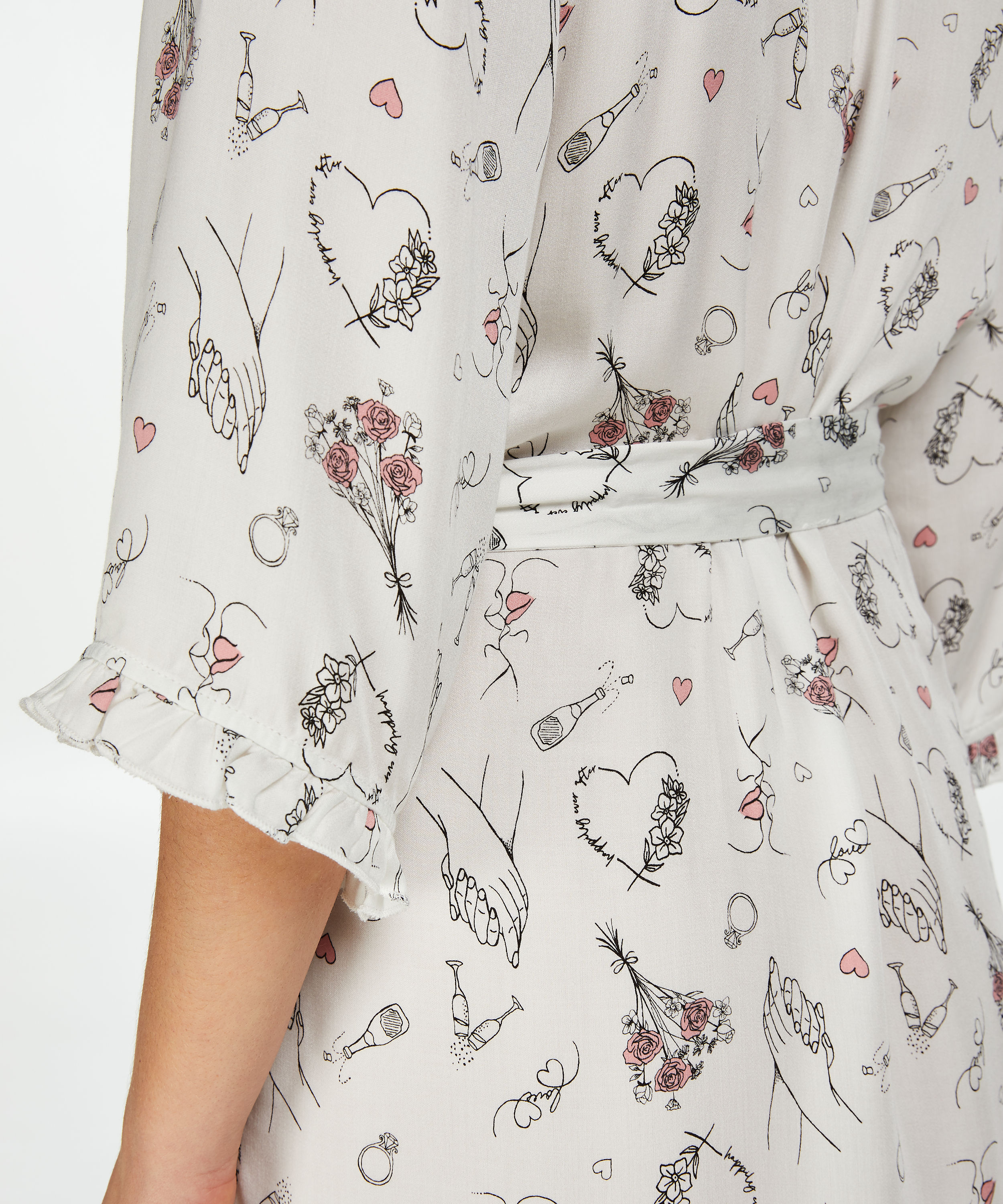 Kimono Bridal, Hvid, main