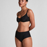 Invisible High Waist brasiliansk trusse, sort