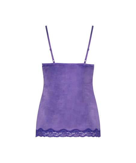 Cami top Velours Lace, Lilla