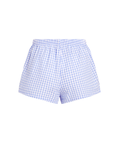 Shorts Seersucker, Blå