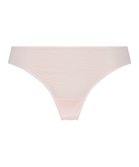 Stripe Mesh usynlig g-streng, pink