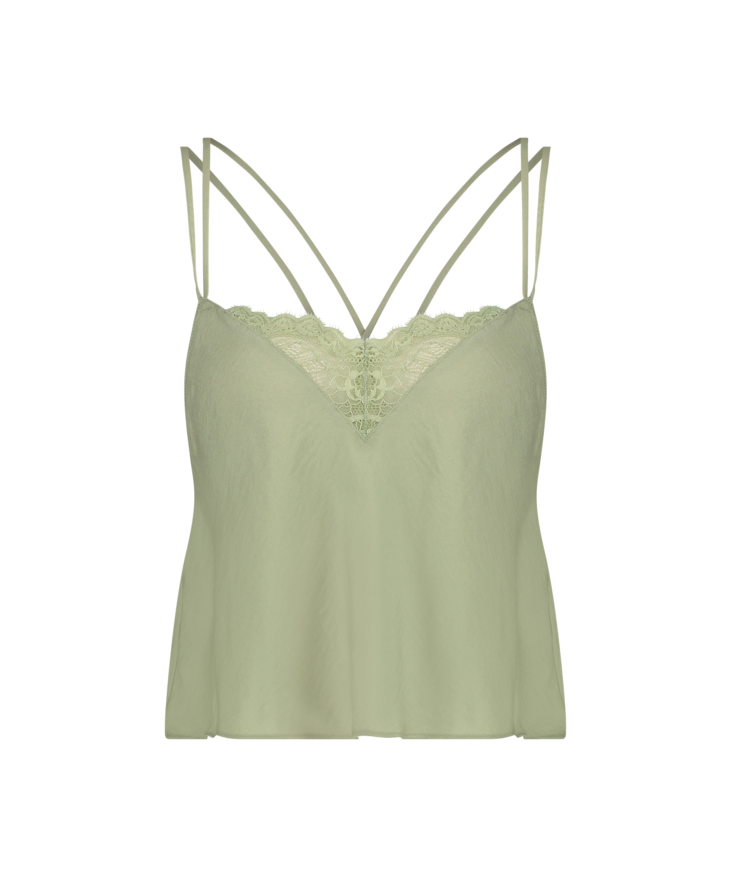 Cami-top Satin Airspun Kim Petras, Gr&oslash;n, main