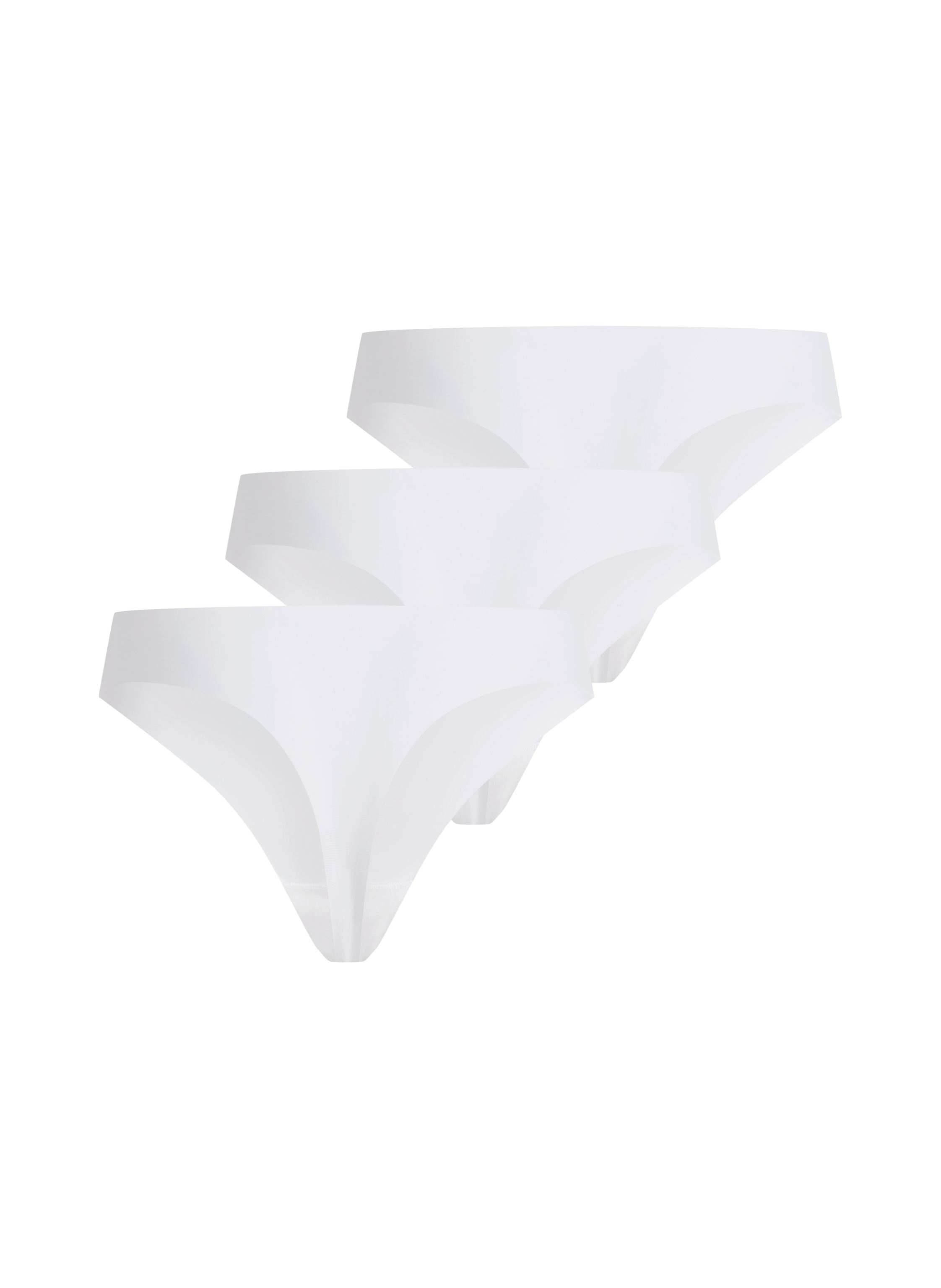 3-pak trusser med usynlig g-streng, hvid, main