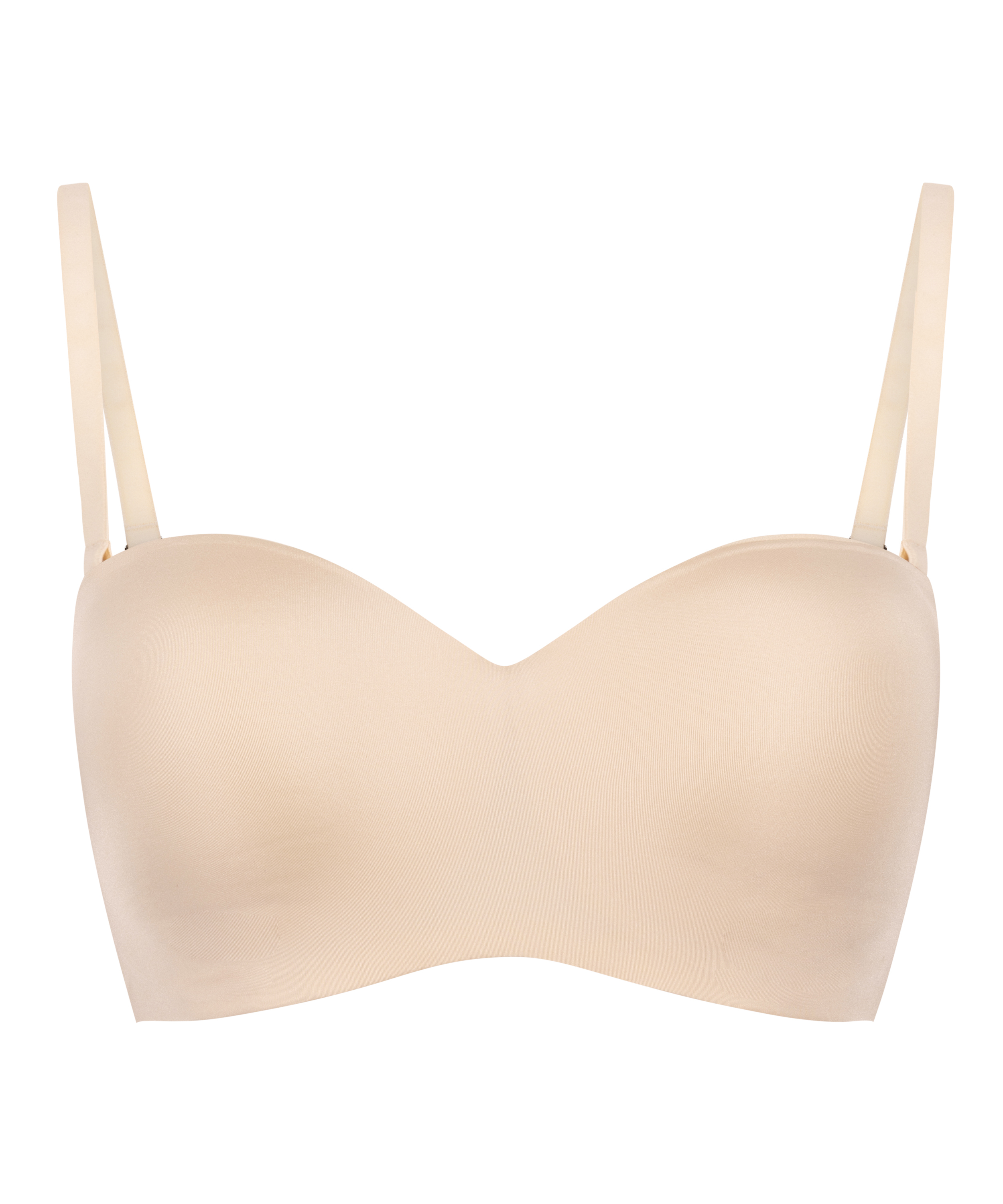 Formstøbt stropløs bøjle-bh med pushup Smooth, Beige, main
