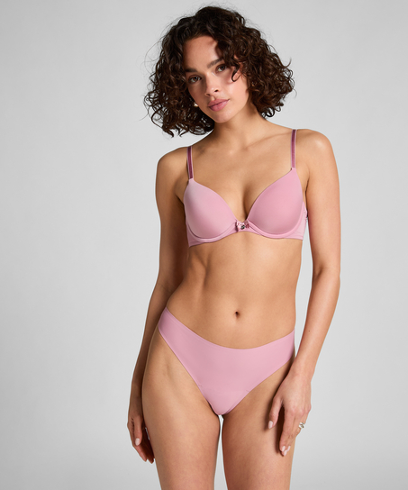 Usynlig g-streng Lace Back, Lyserød