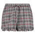 Pyjamasshorts Twill Check, Grå