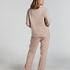 Pyjamasbukser af flonel, Beige