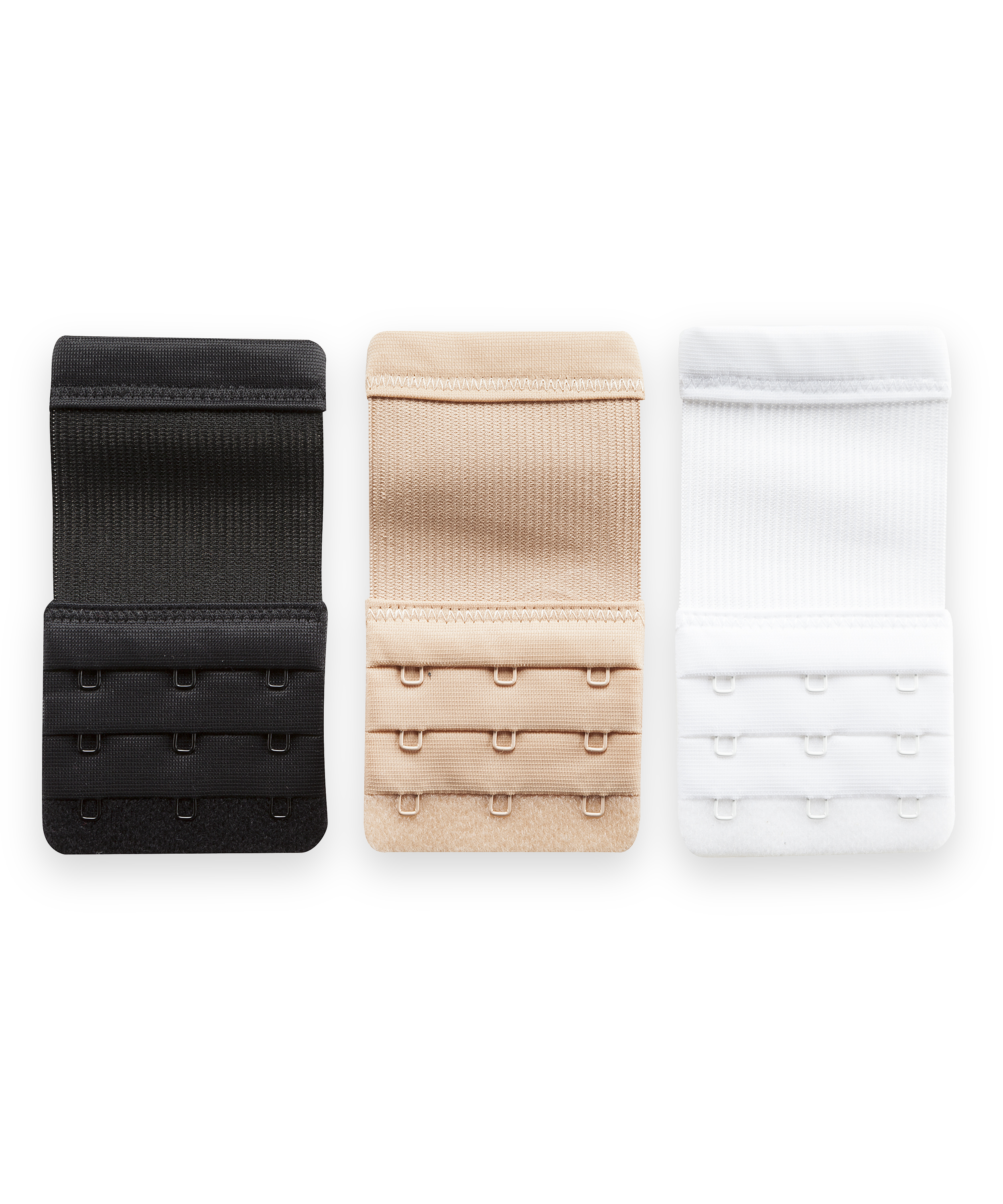 3-pak bh-forlængere, Hvid, main