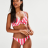 Candy Stripes lav Brasiliansk bikinitrusse, pink