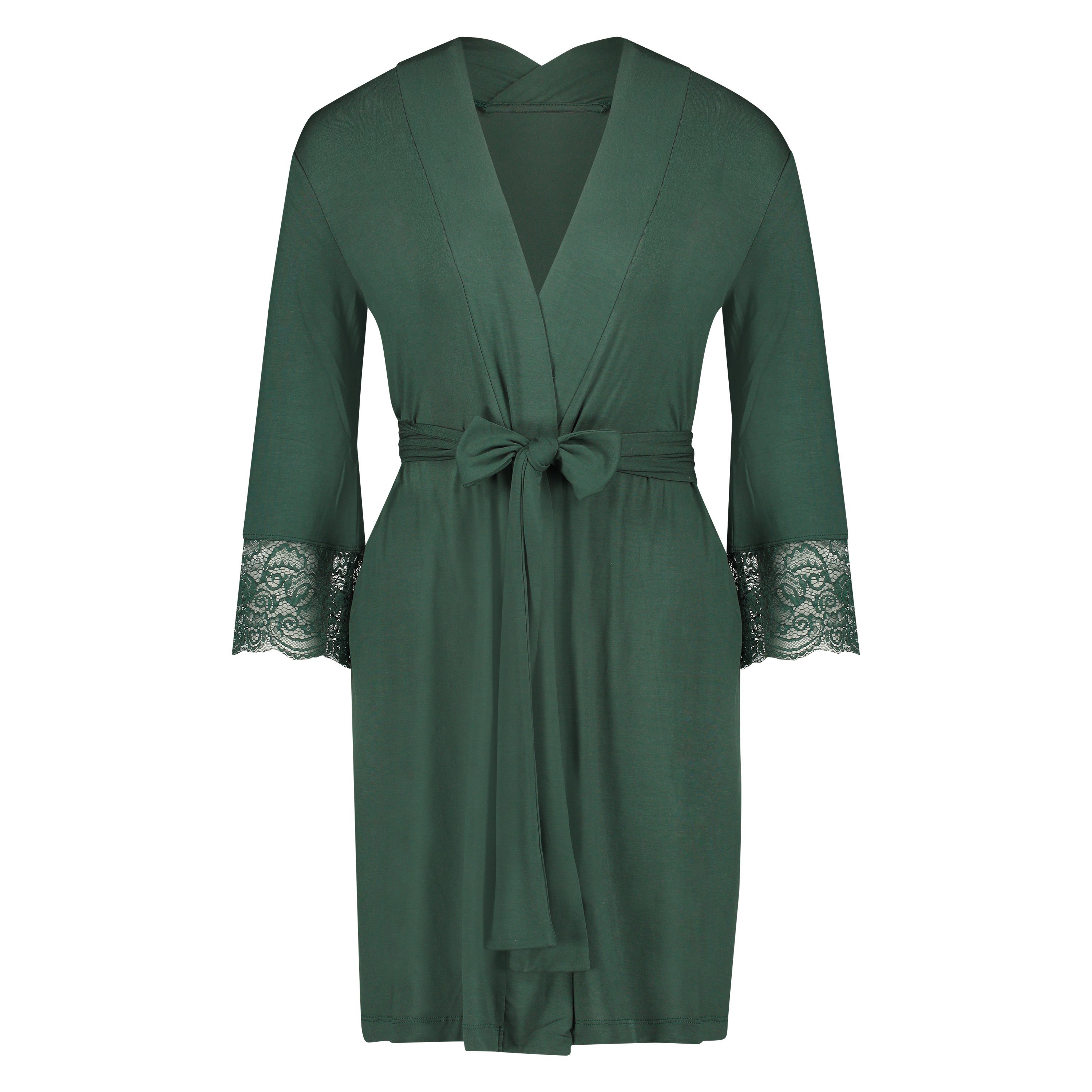 Vera blondekimono, gr&oslash;n, main