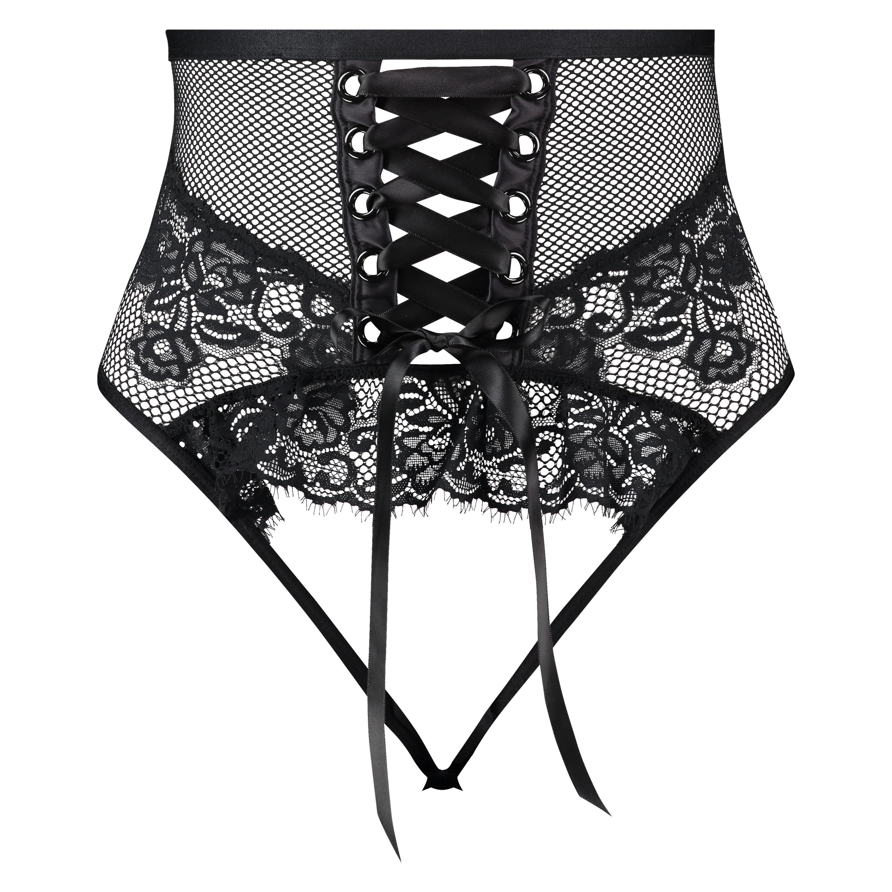 Charlie Open Back brasiliansk trusse, Sort, main