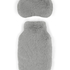 Varmedunk Sovemaske Set, Grå