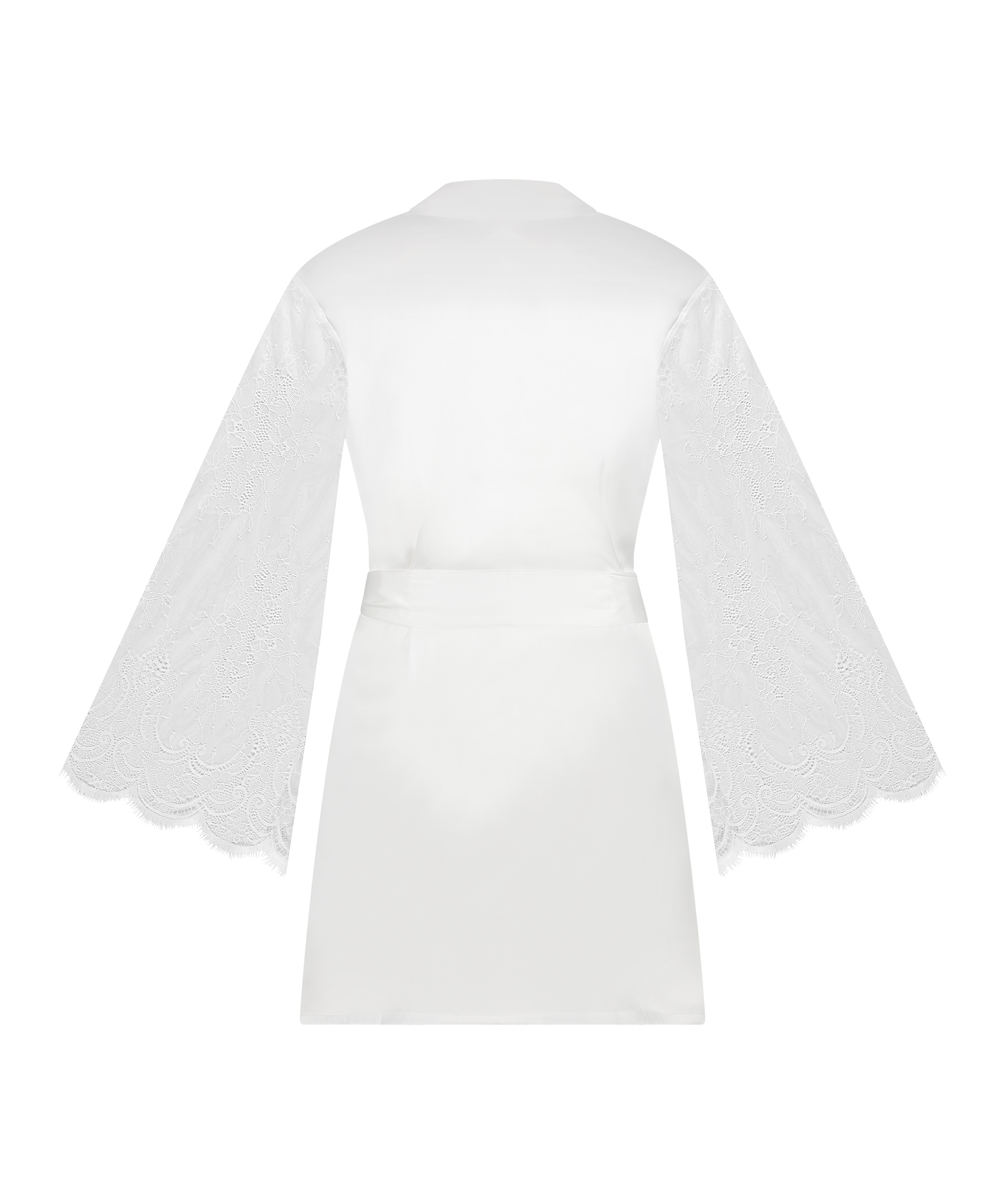 Kimono Satin, Hvid, main