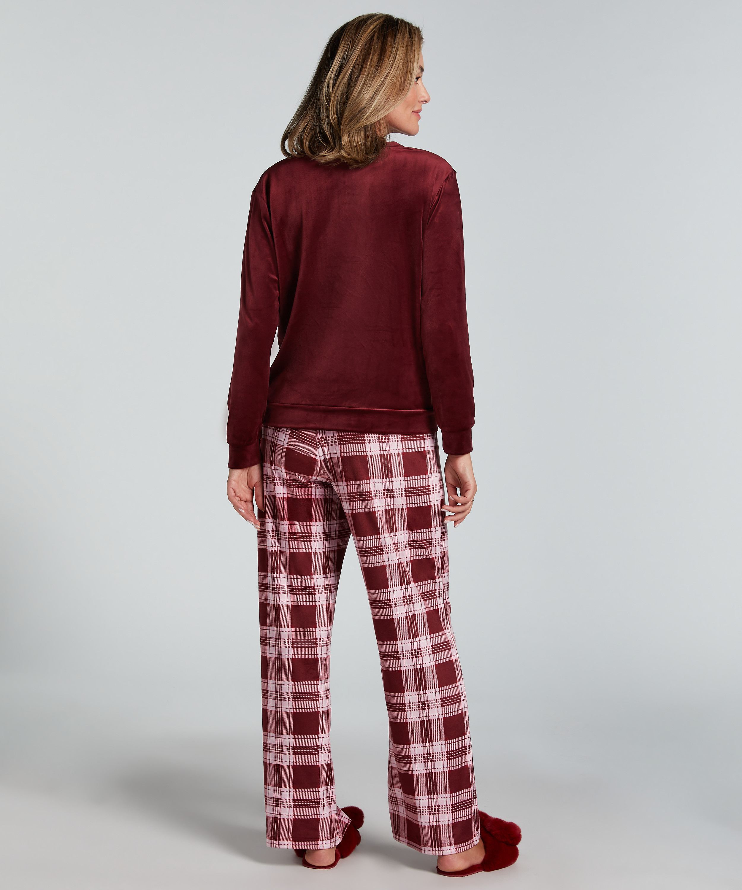 Pyjamass&aelig;t Velours, Lilla, main