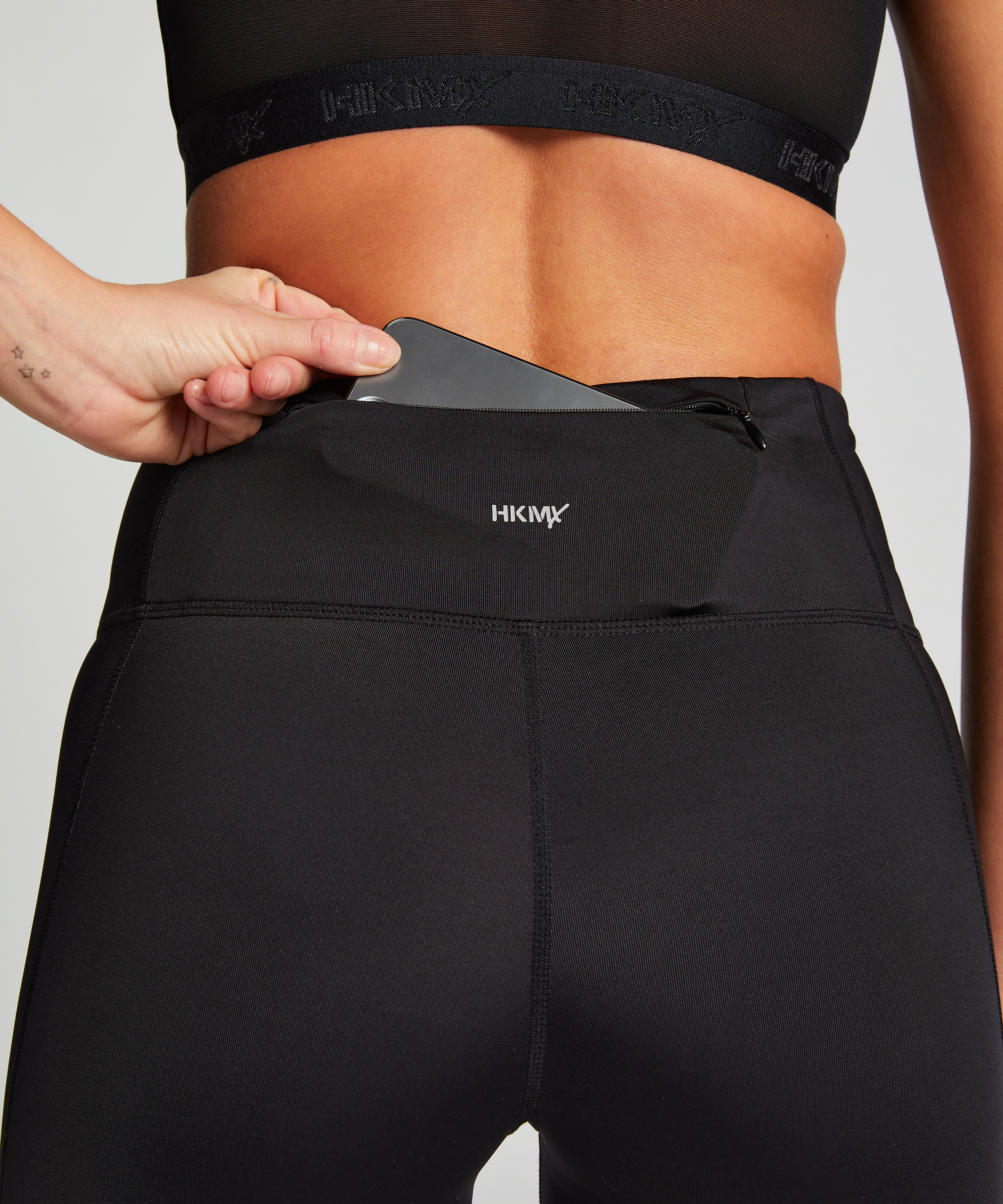 HKMX Run Baby Run-leggings med normal talje, sort, main