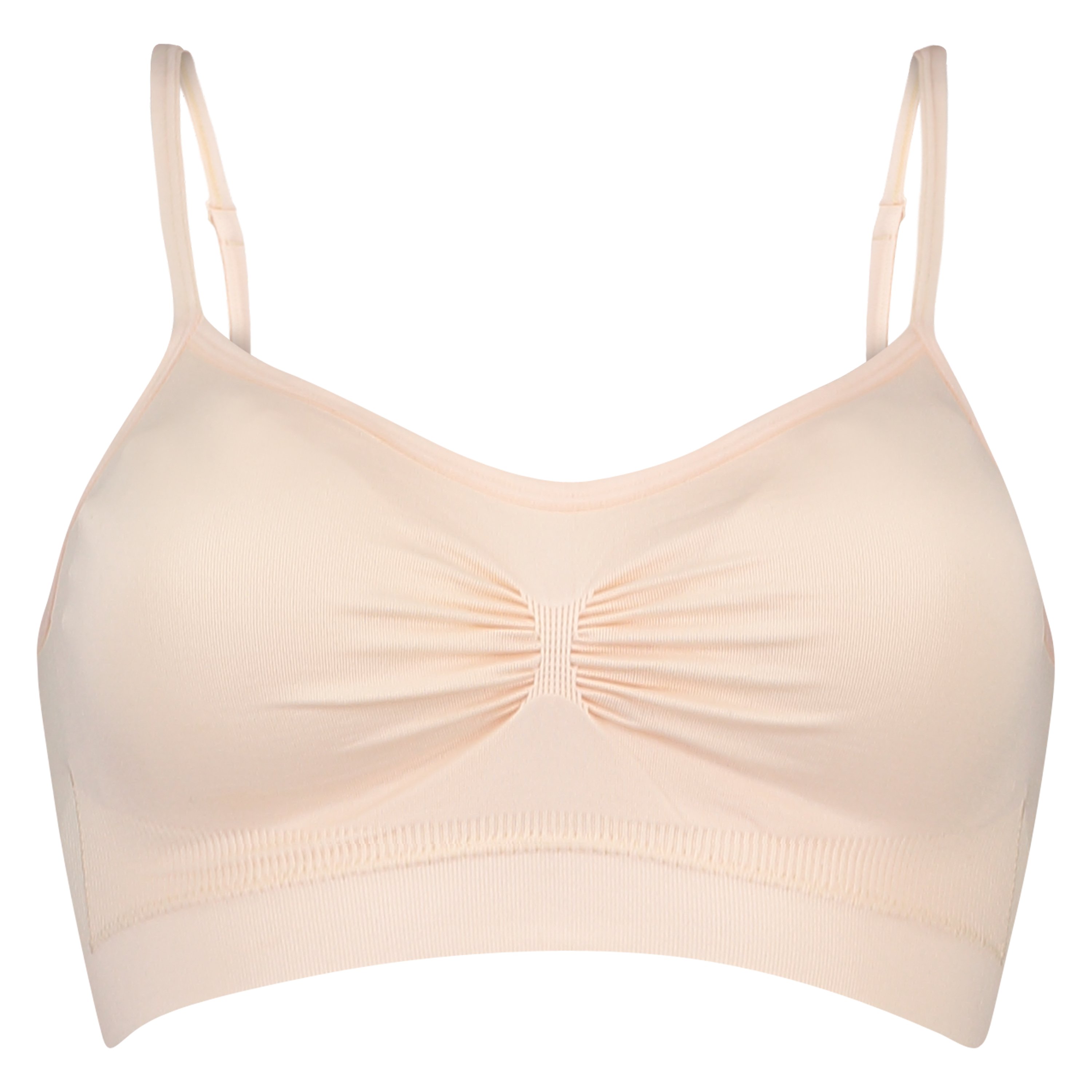 Sømløs strappytop, Beige, main
