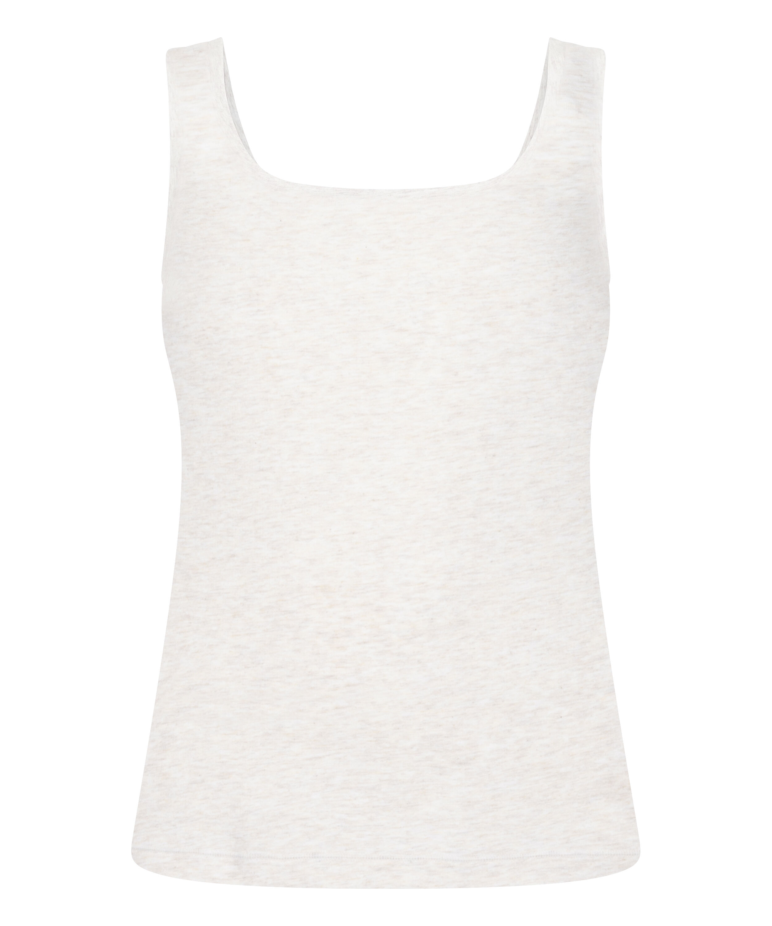 Singlet tanktop i bl&oslash;d bomuld, Beige