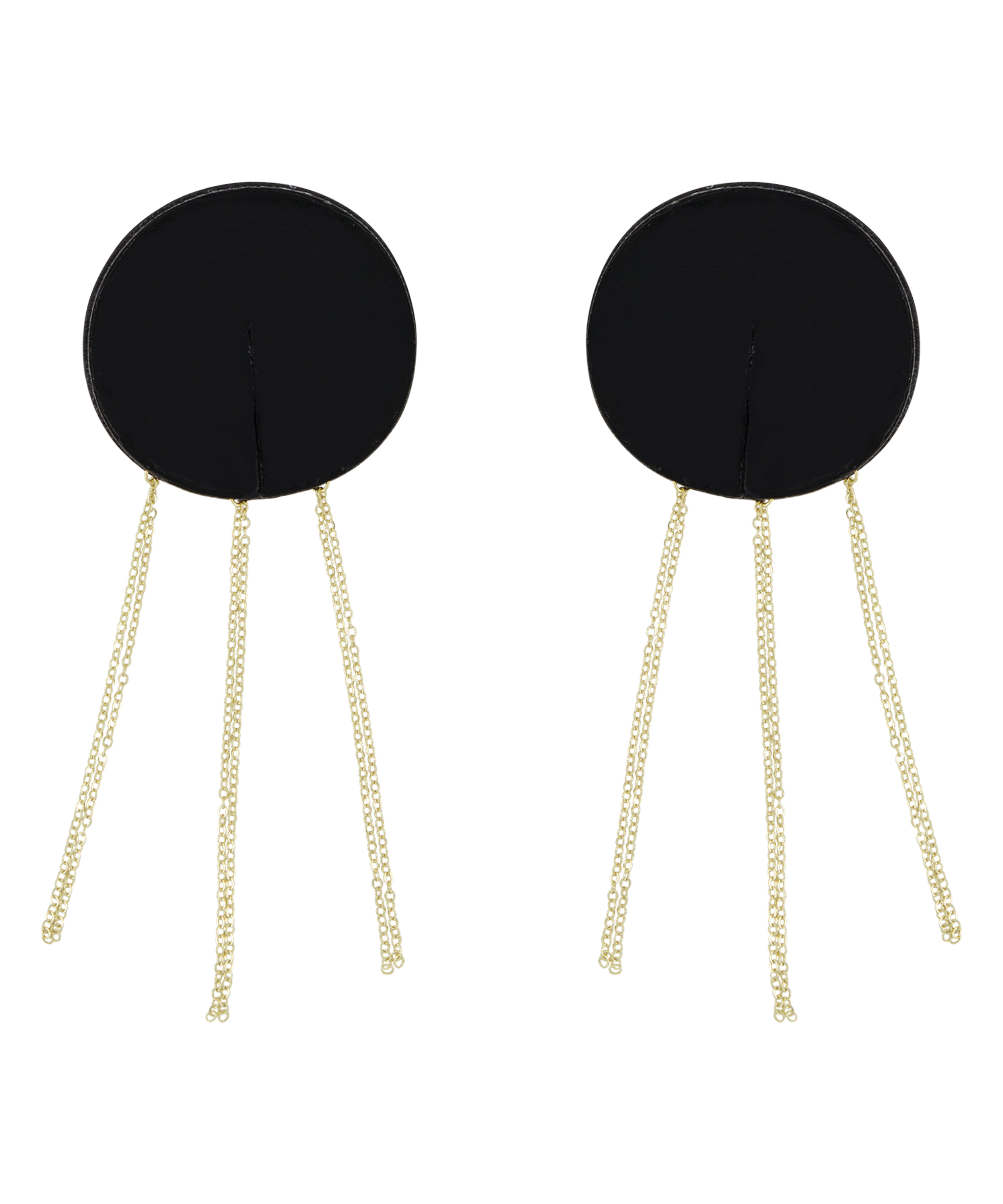 Brystvortepuder med diamantk&aelig;der, Sort, main