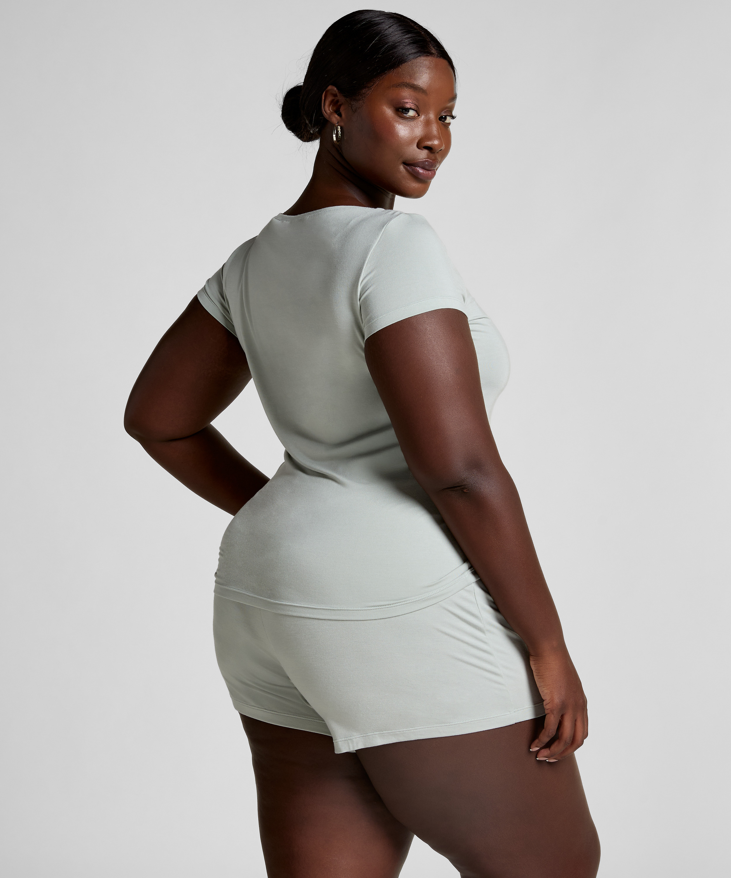 Pyjamassæt i jersey, Grå, main