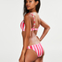 Candy Stripes lav Brasiliansk bikinitrusse, pink