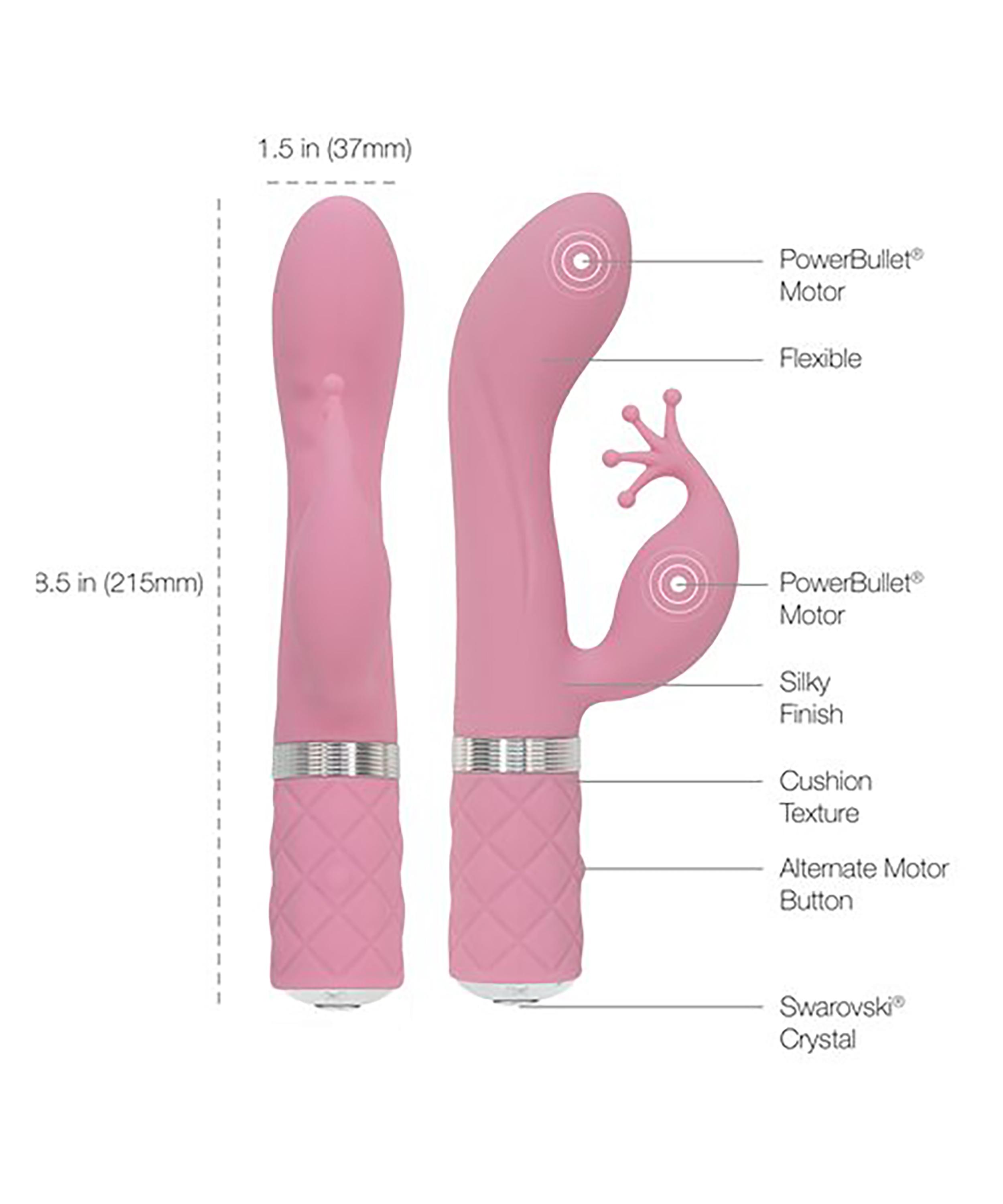 Kinky Rabbit & G-Spot Vibrator, pink, main