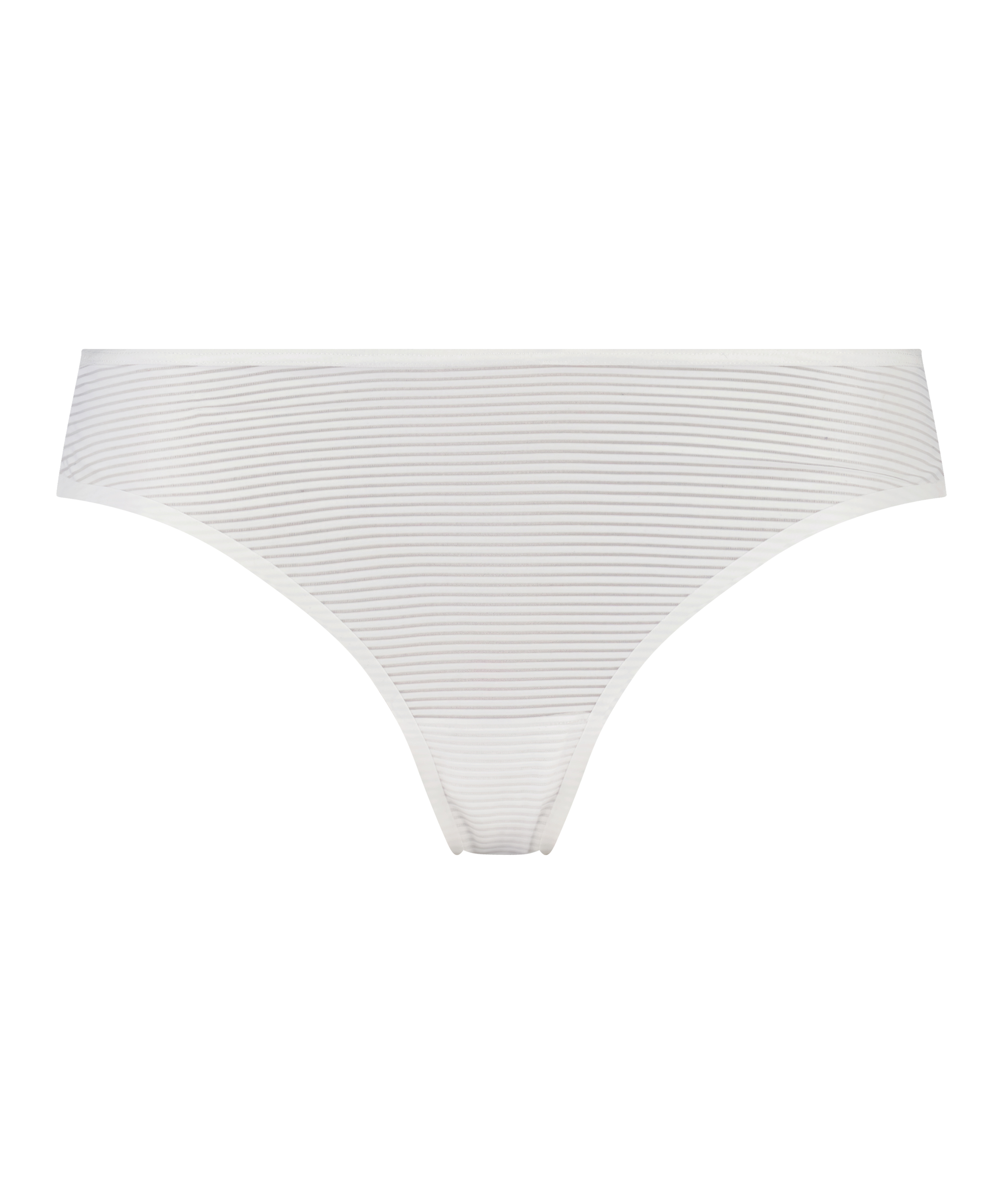 Stripe Mesh usynlig g-streng, hvid, main