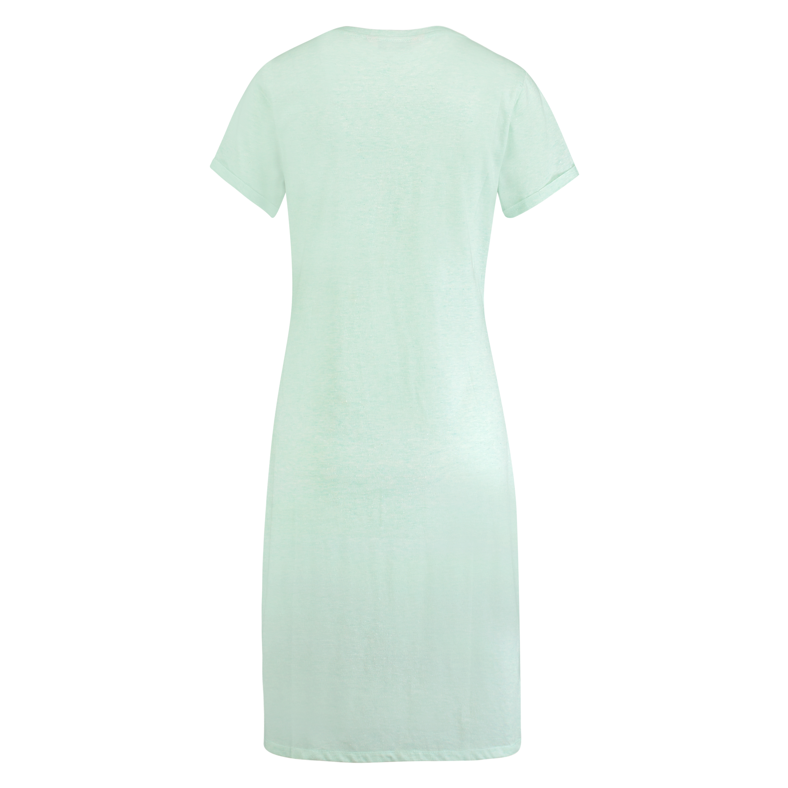 Natkjole med V-hals, bl&aring;, main