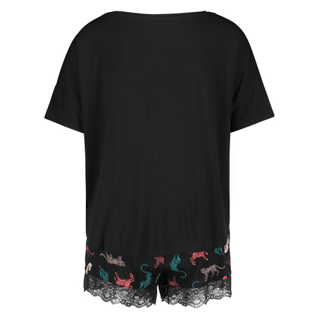 Kort pyjamassæt, Sort