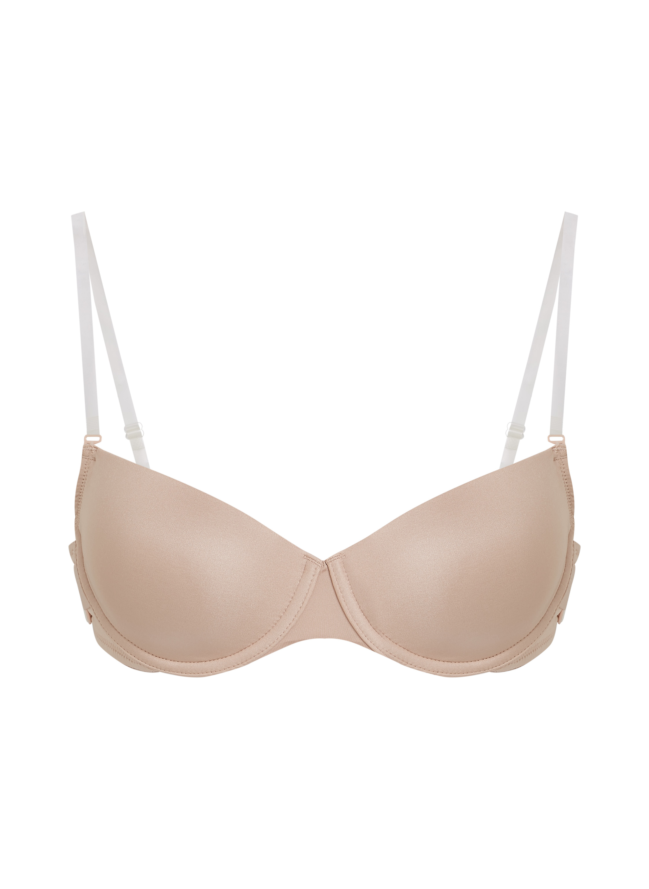 Formstøbt bøjle-bh Transparent Back, Beige, main