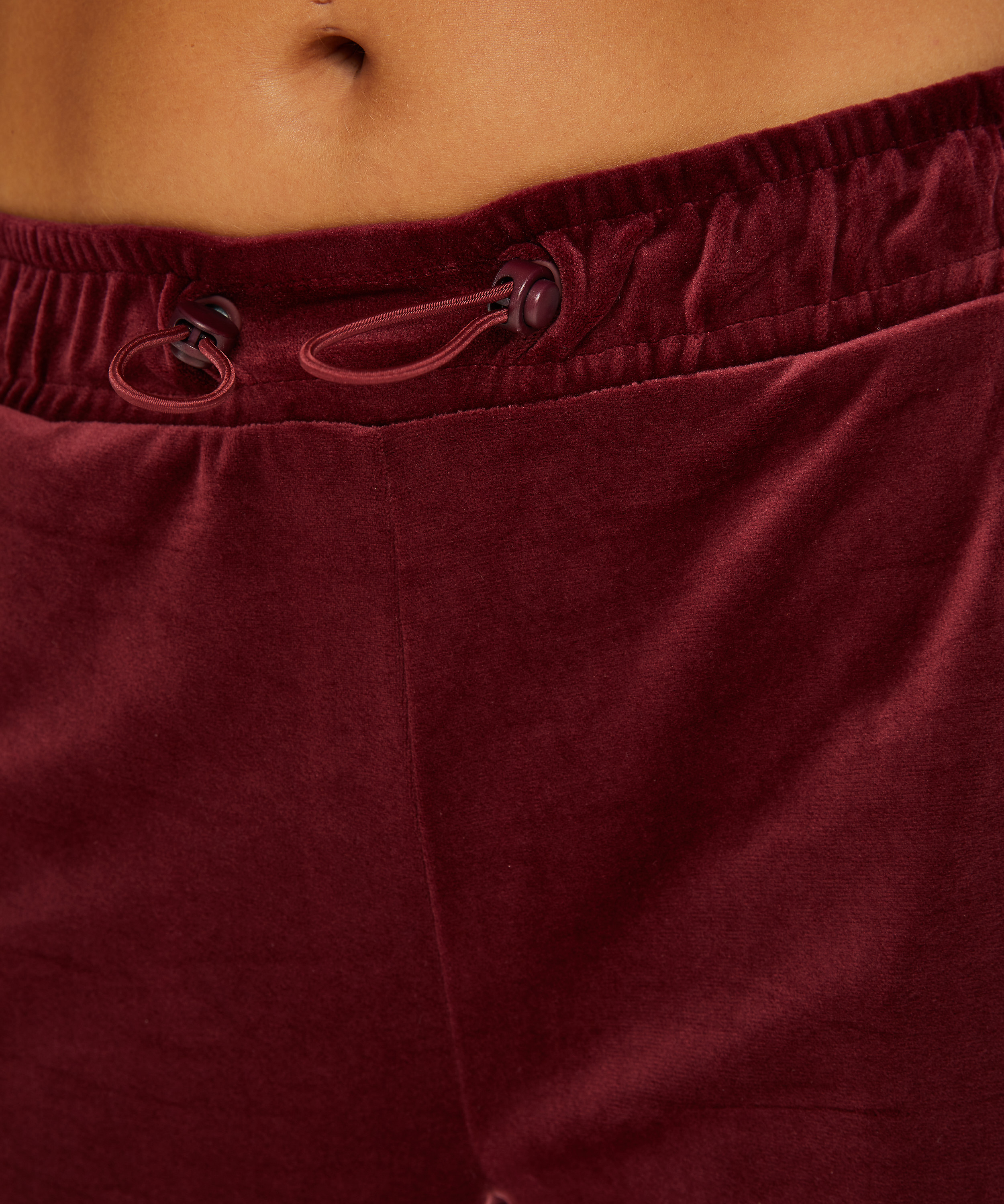 HKMX Sportsbukser Velour, r&oslash;d, main