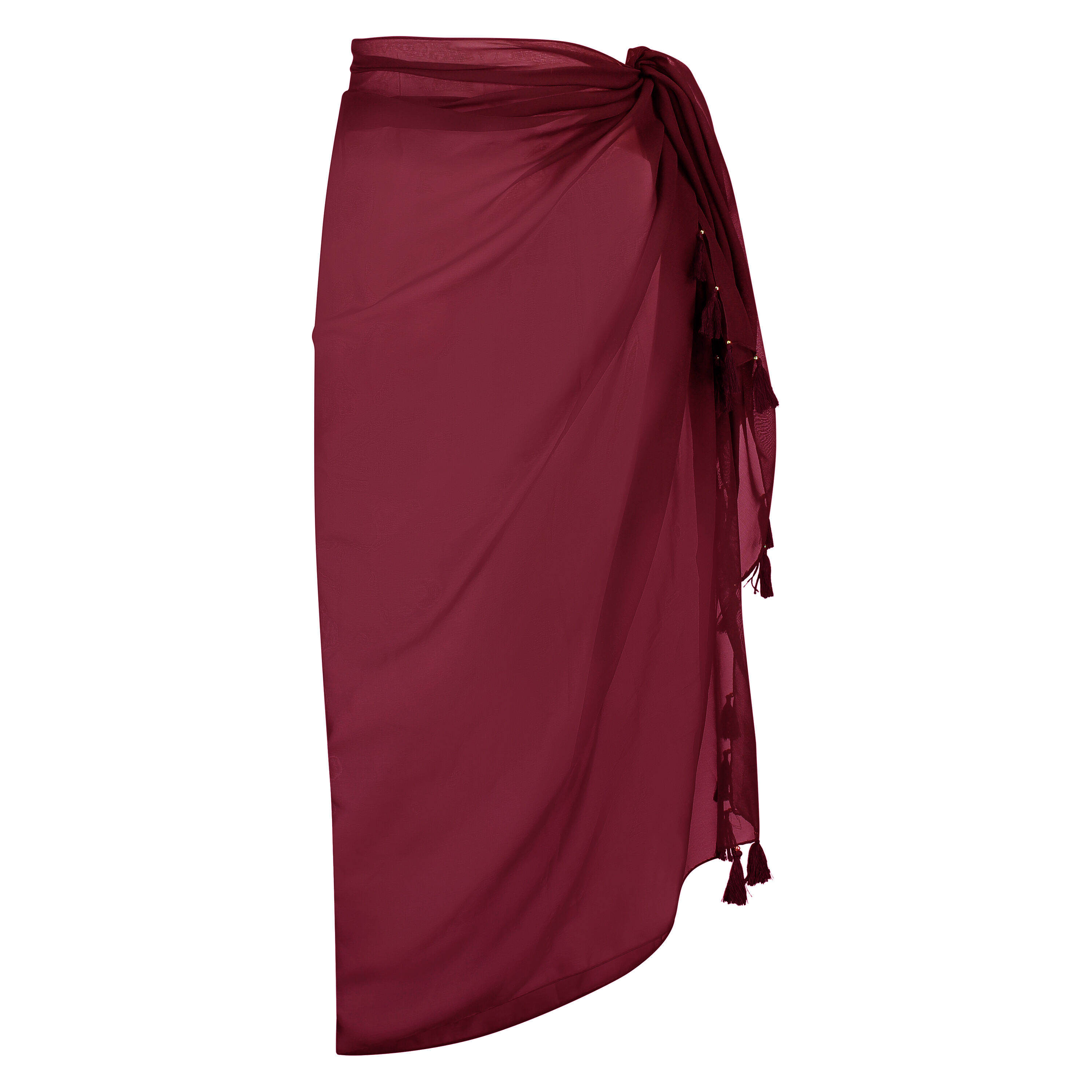 Chiffon pareo, r&oslash;d