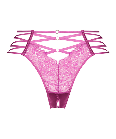 Brasiliansk trusse med åbent skridt Monet, lilla