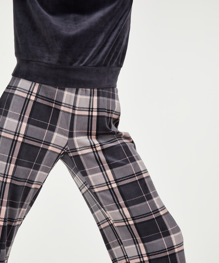 Velour pyjamassæt, Grå