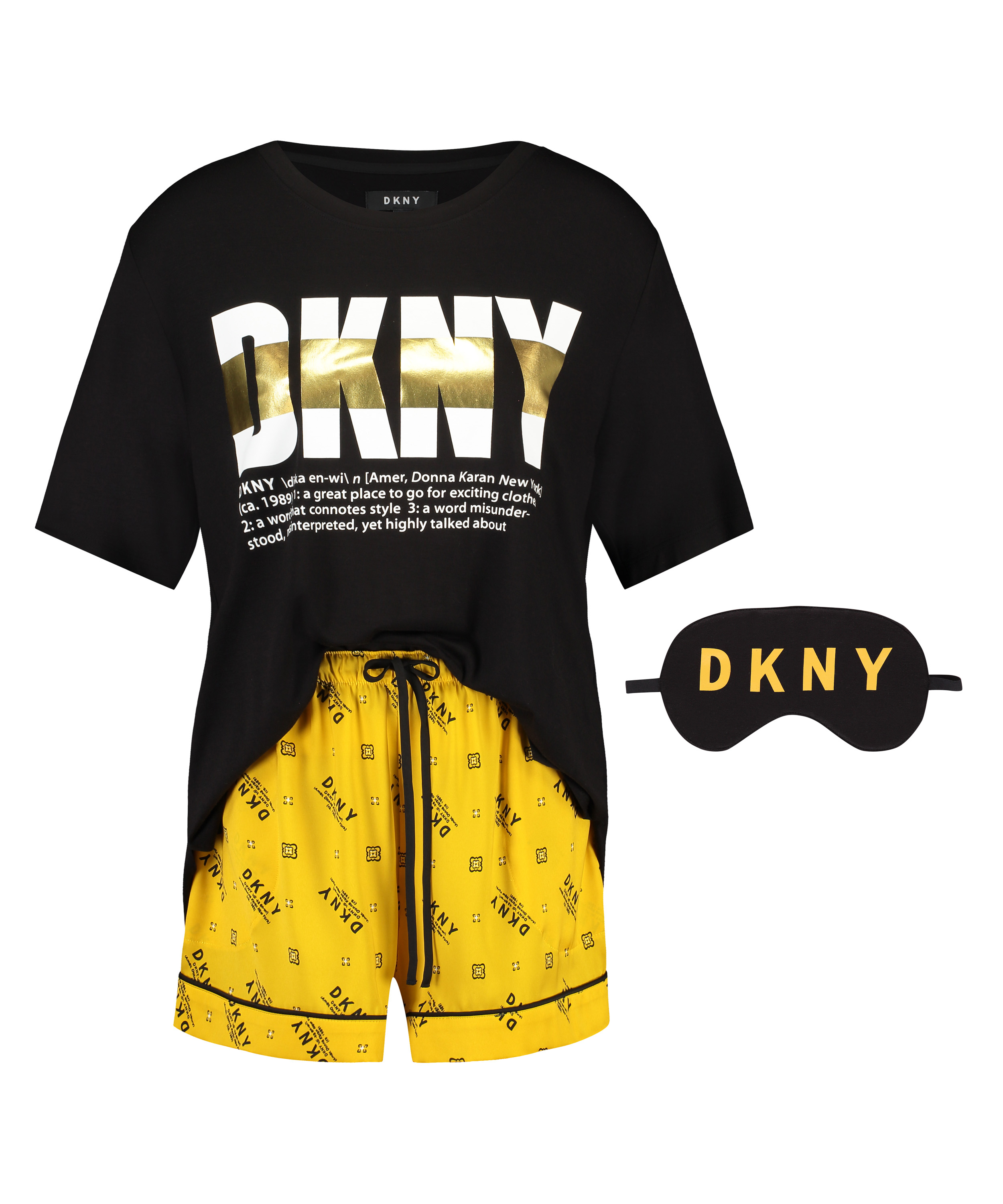 DKNY pyjamassæt, Gul, main
