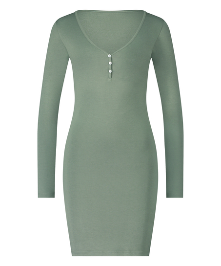 Pyjamas-Nattrøje Henley, grøn