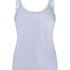 Ribbet Jersey Singlet med Blonder, Lilla