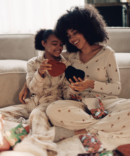 Pyjamastop Pointelle, Hvid