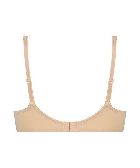 Satin Fleece formstøbt bøjle-bh, Beige