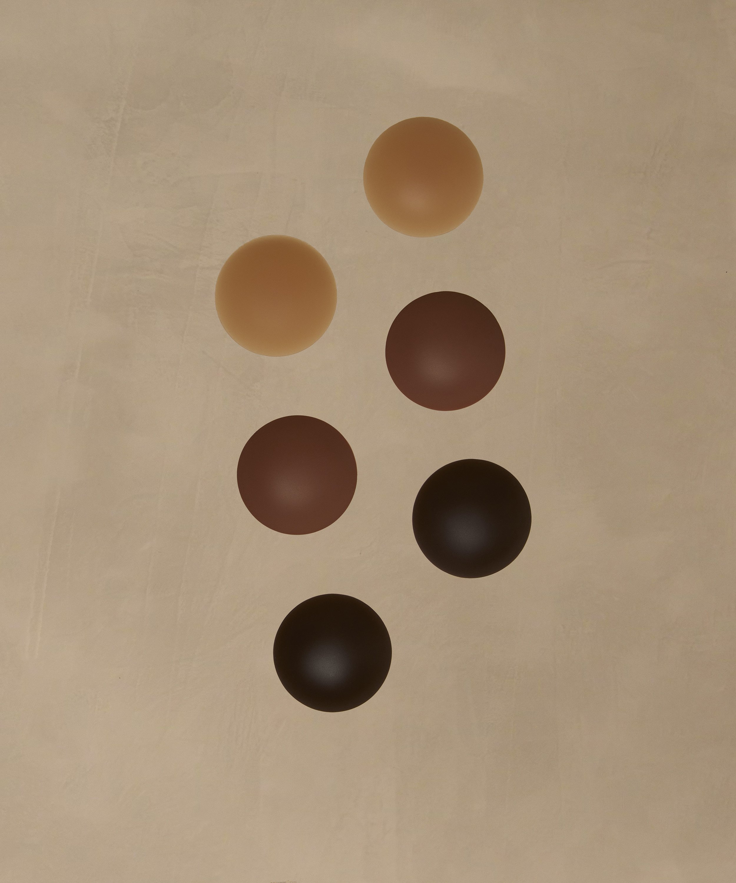Brystvorteskjulere af silikone, Brown, main