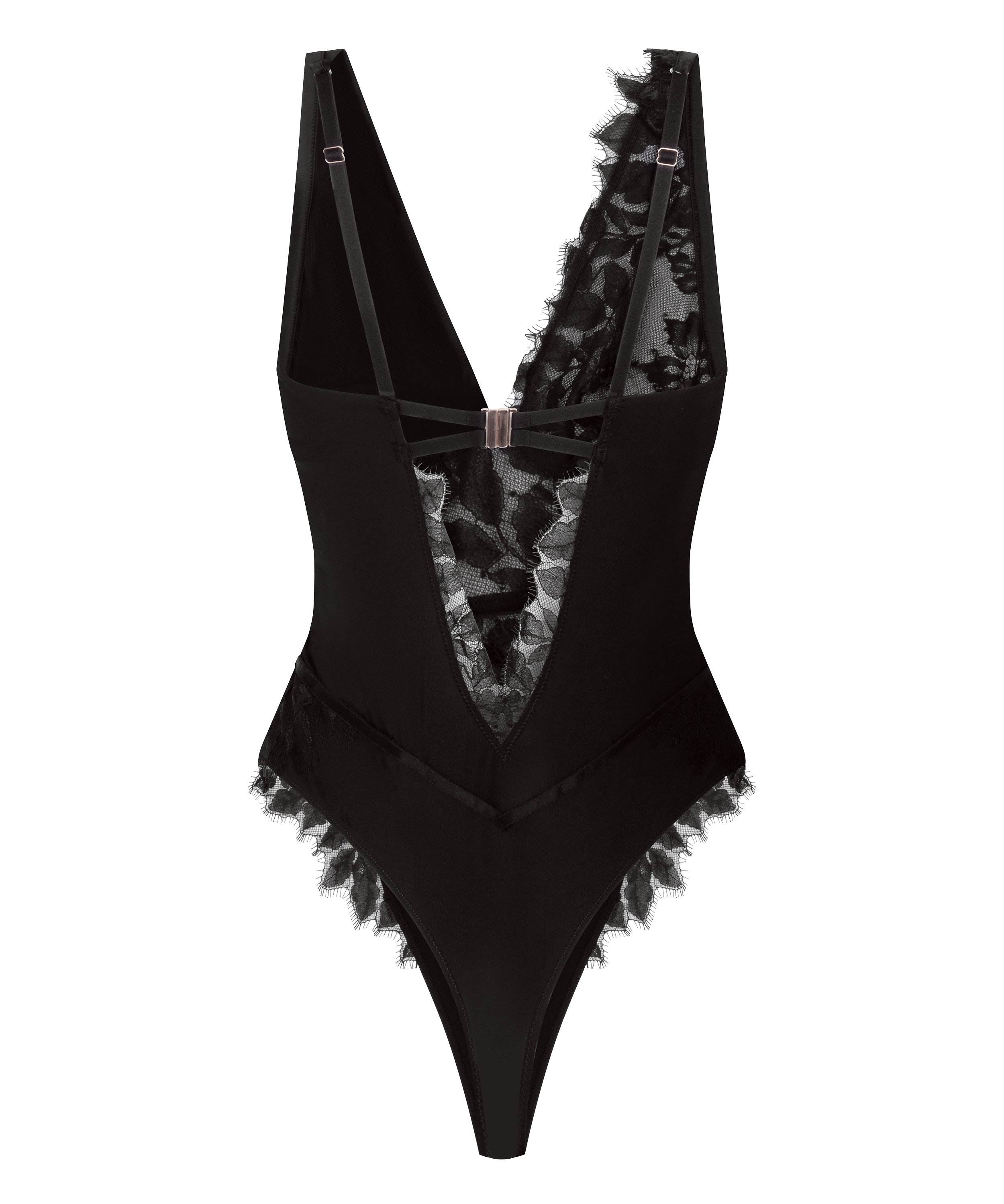 Malou Blonde Body med B&oslash;jle, Sort, main