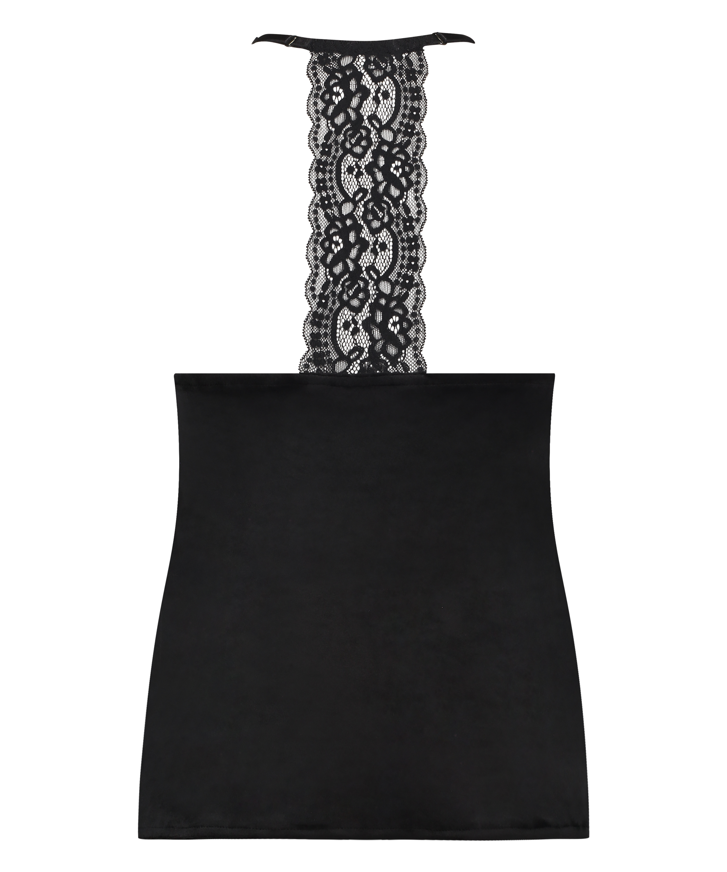 Velours Lace cami, Sort, main