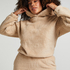 Hættetrøje Fleece Snuggle, Beige