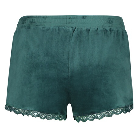 Velours Lace shorts, Gr&oslash;n