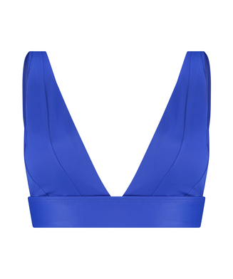 Triangle-bikinitop Luxe, blå
