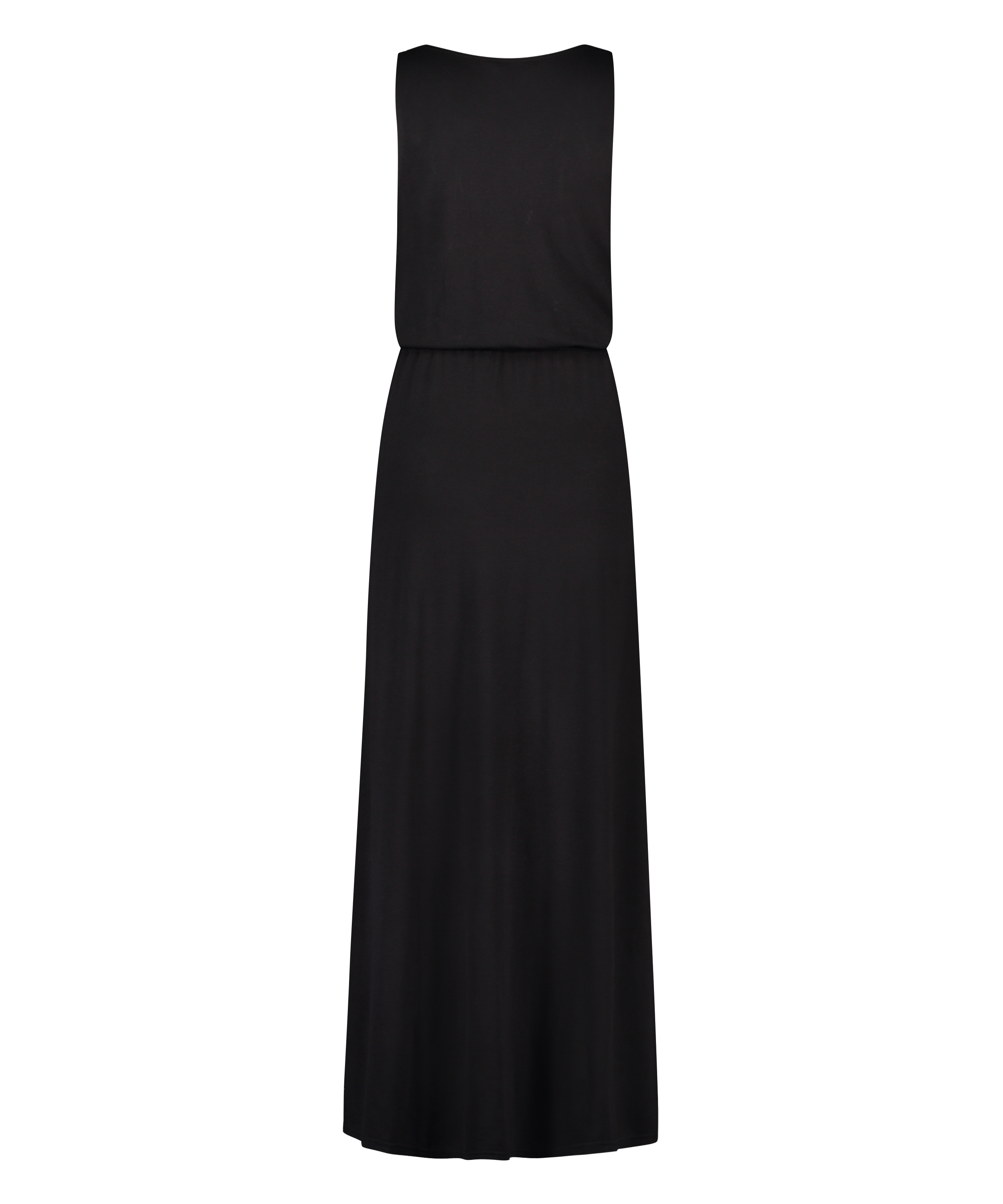 Strandkjole i jersey, sort, main