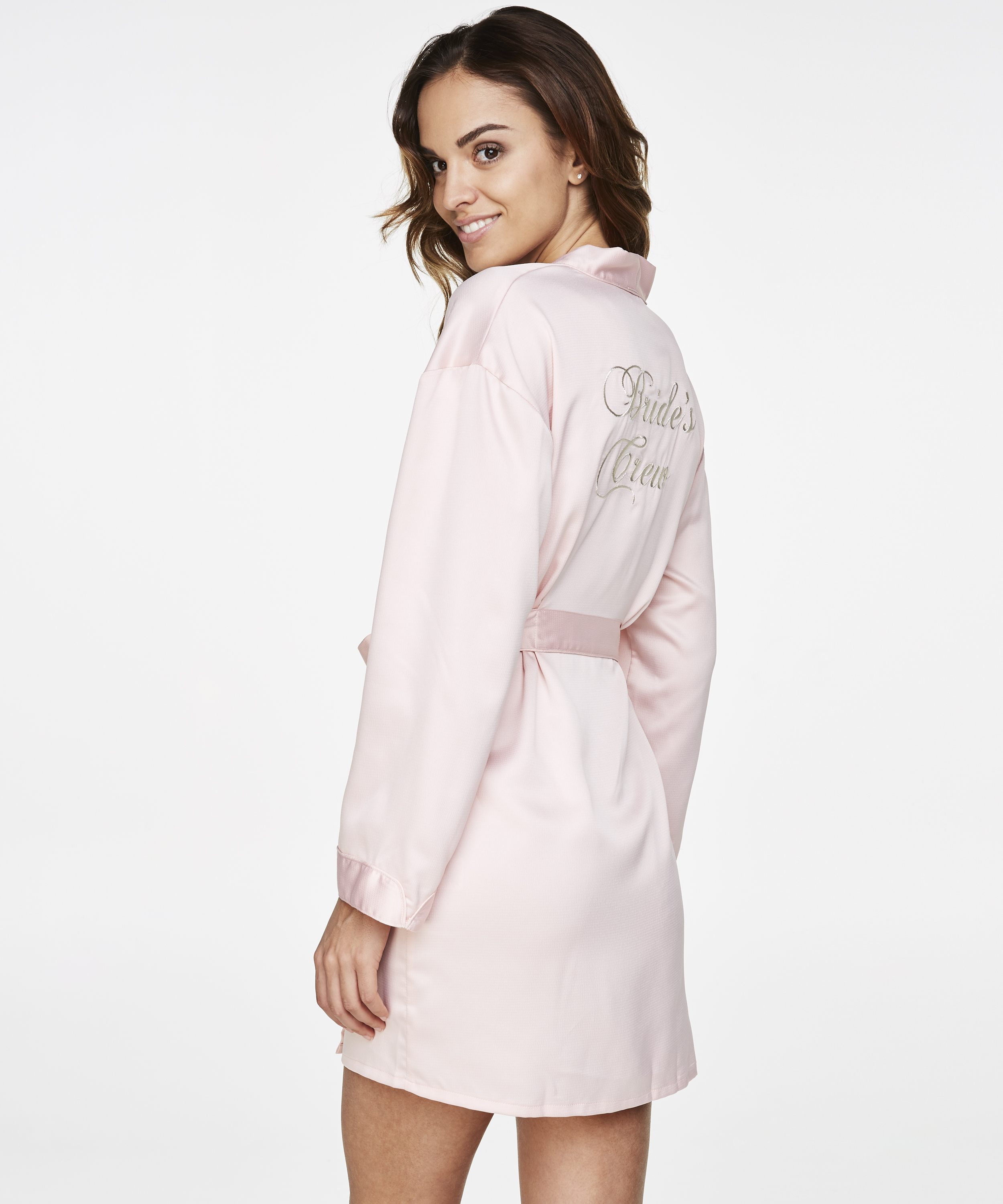 Satin kimono Brides Crew, Lyser&oslash;d, main